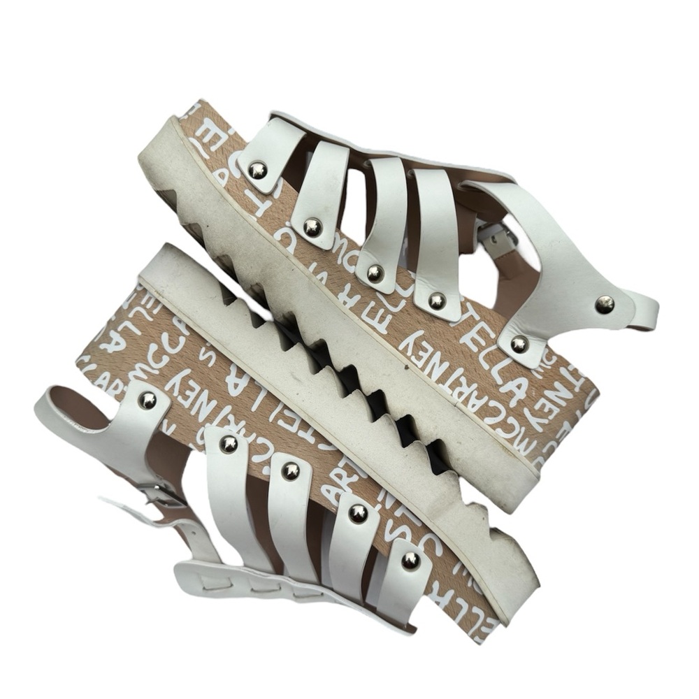 Stella Mccartney Elyse Piers Graffiti Log Platfork Sandals